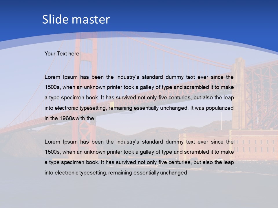 Red Marin County Coastline PowerPoint Template