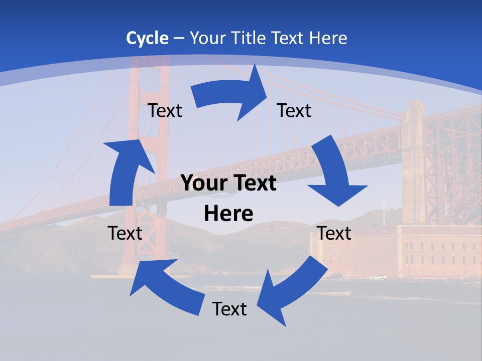 Red Marin County Coastline PowerPoint Template