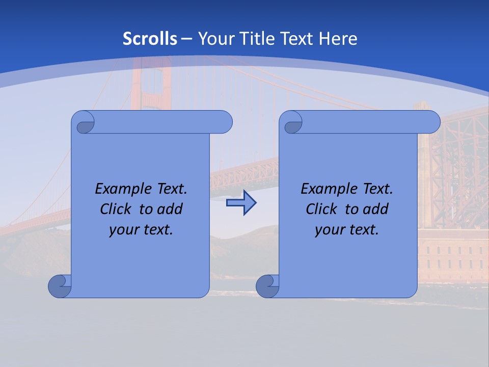 Red Marin County Coastline PowerPoint Template