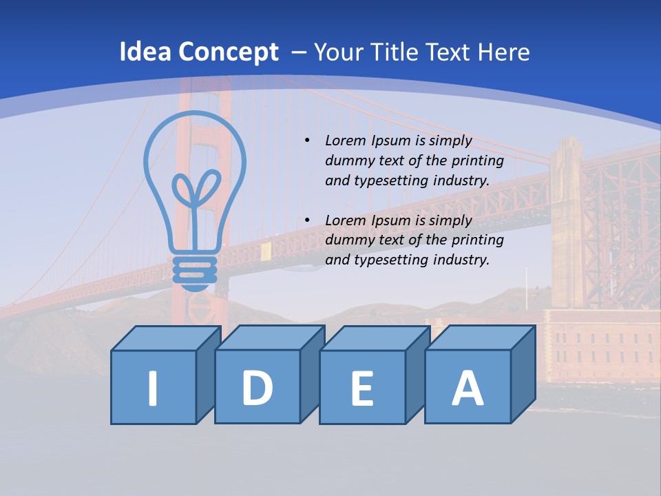 Red Marin County Coastline PowerPoint Template