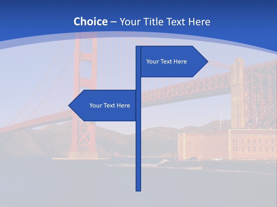 Red Marin County Coastline PowerPoint Template