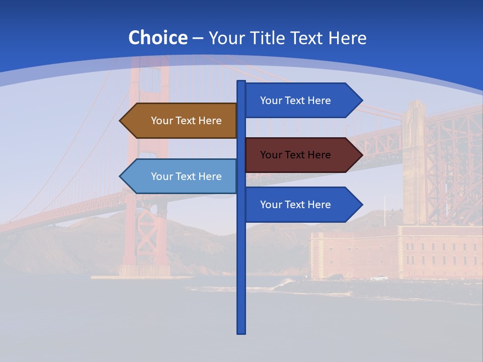 Red Marin County Coastline PowerPoint Template