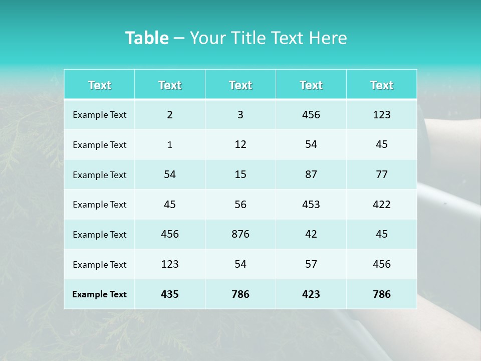 Thuja Shearing Equipment PowerPoint Template