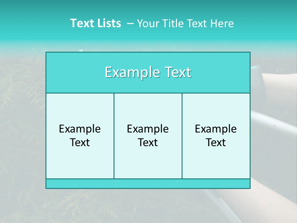 Thuja Shearing Equipment PowerPoint Template