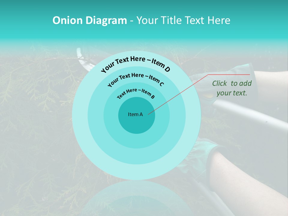 Thuja Shearing Equipment PowerPoint Template