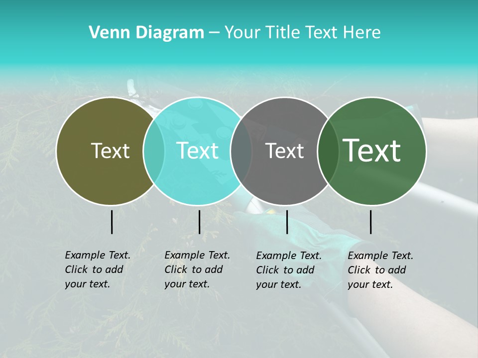 Thuja Shearing Equipment PowerPoint Template