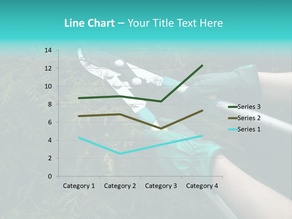Thuja Shearing Equipment PowerPoint Template