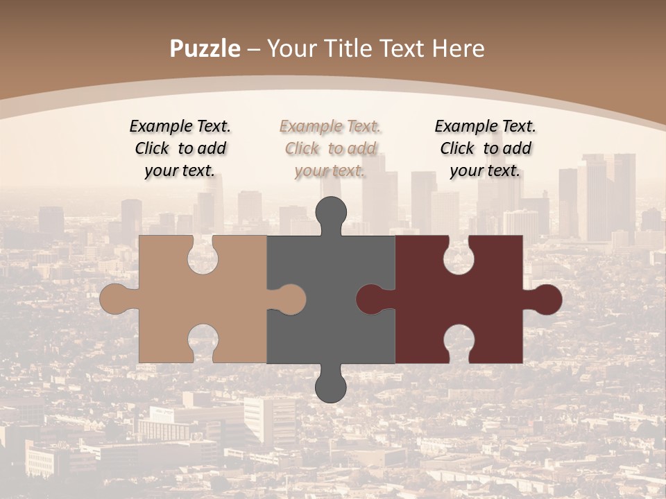 City Los Angeles Downtown PowerPoint Template