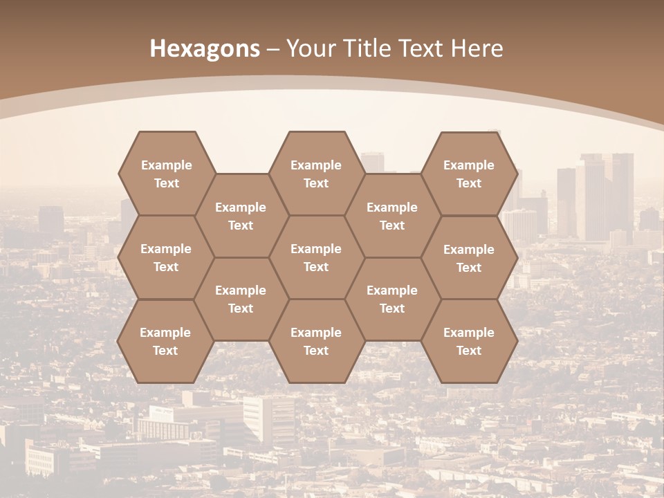 City Los Angeles Downtown PowerPoint Template