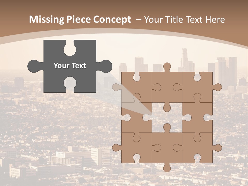 City Los Angeles Downtown PowerPoint Template