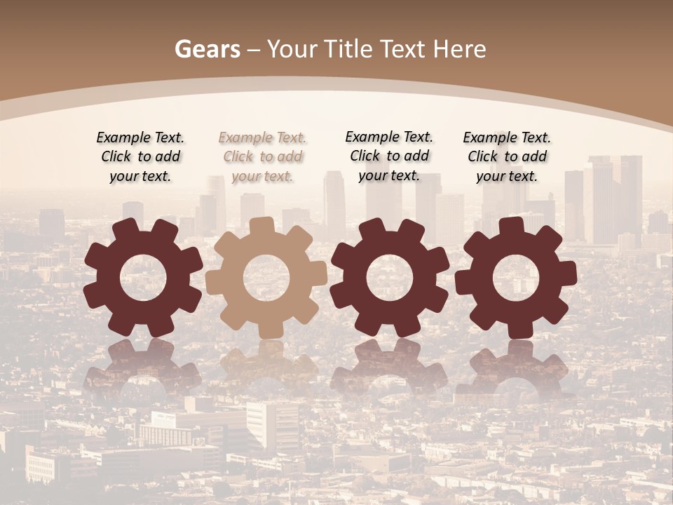 City Los Angeles Downtown PowerPoint Template