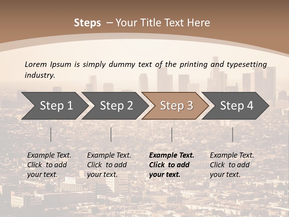 City Los Angeles Downtown PowerPoint Template
