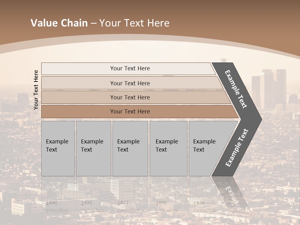 City Los Angeles Downtown PowerPoint Template
