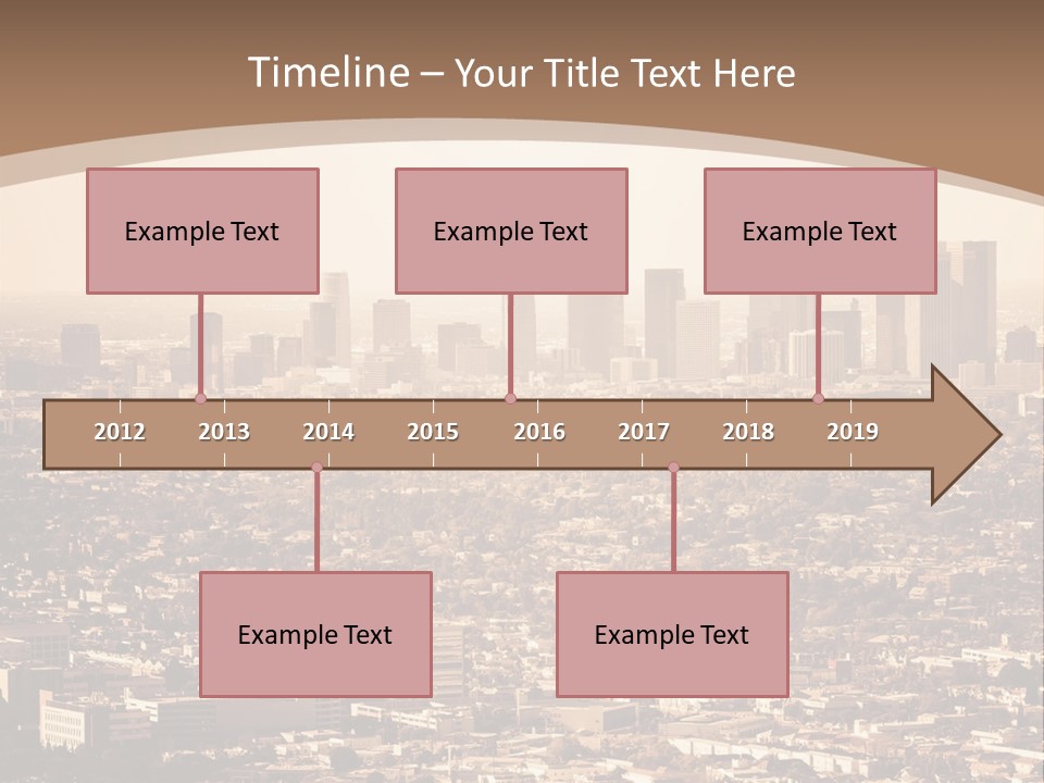 City Los Angeles Downtown PowerPoint Template