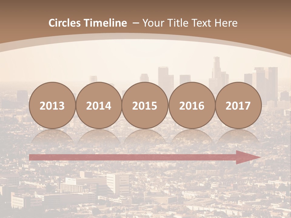 City Los Angeles Downtown PowerPoint Template