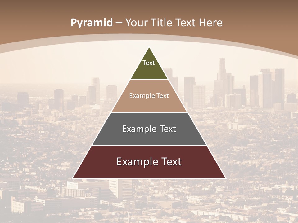 City Los Angeles Downtown PowerPoint Template