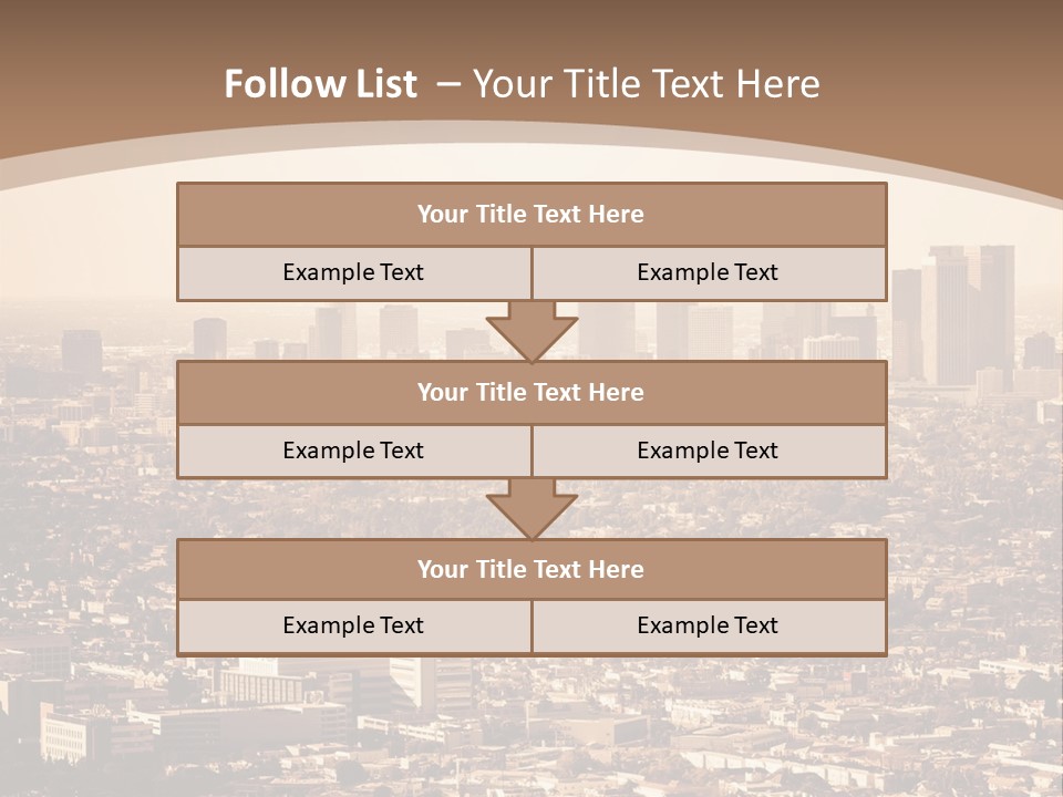 City Los Angeles Downtown PowerPoint Template
