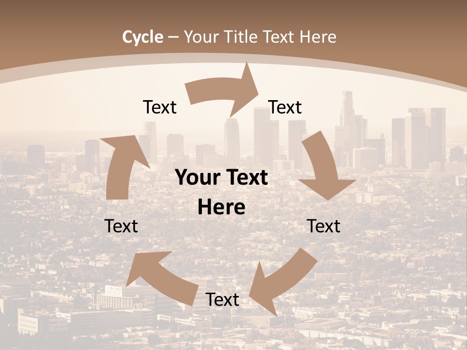 City Los Angeles Downtown PowerPoint Template