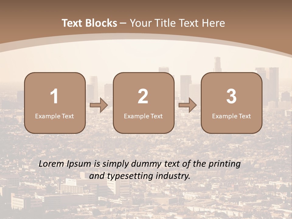 City Los Angeles Downtown PowerPoint Template