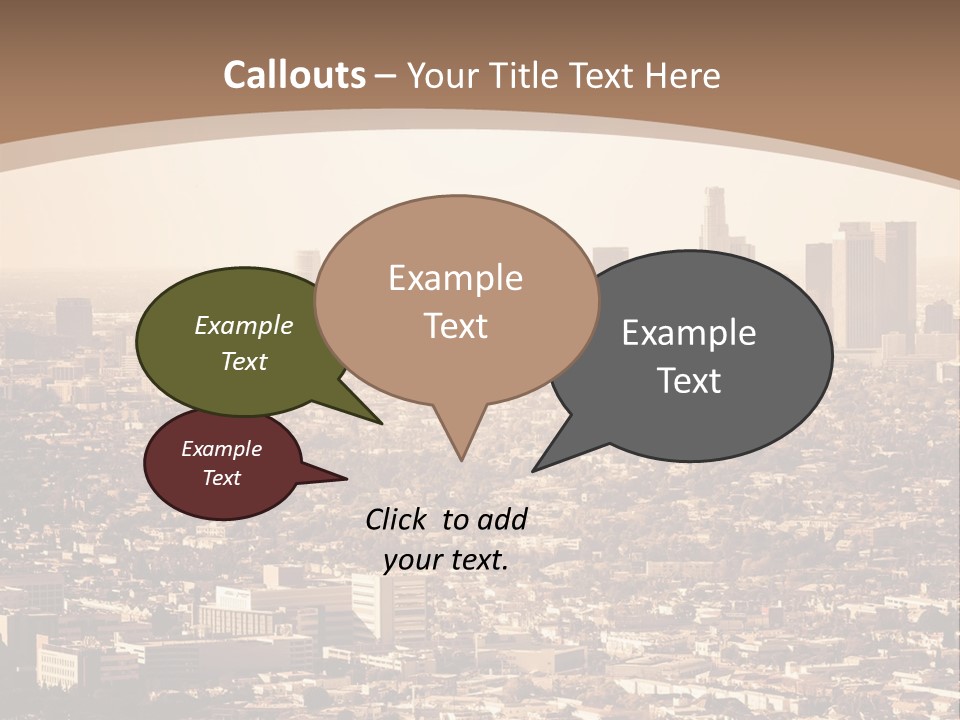 City Los Angeles Downtown PowerPoint Template