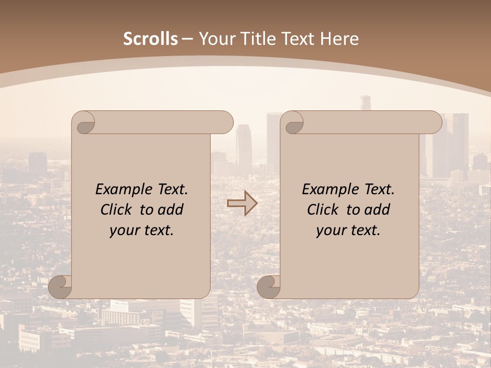 City Los Angeles Downtown PowerPoint Template