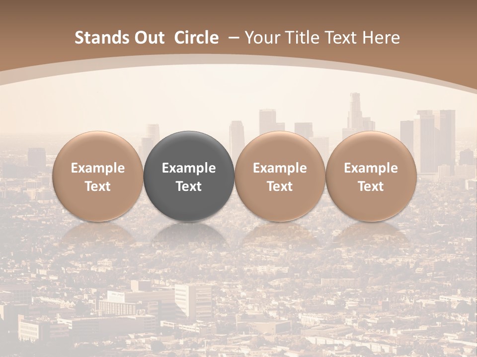 City Los Angeles Downtown PowerPoint Template