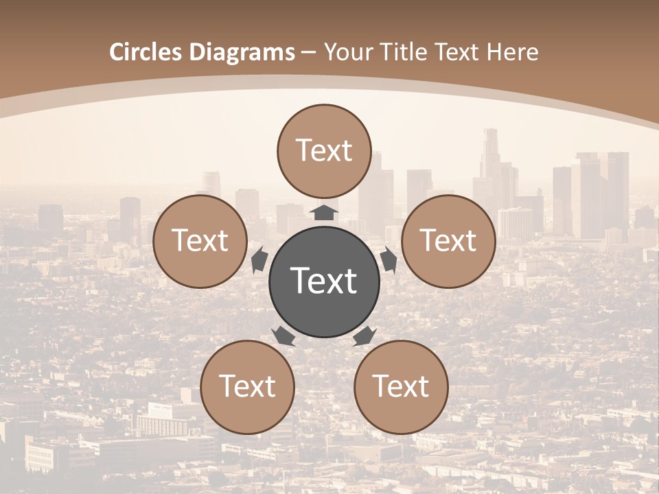 City Los Angeles Downtown PowerPoint Template