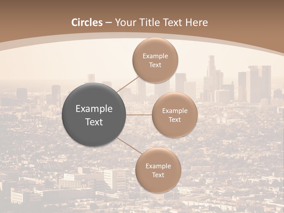 City Los Angeles Downtown PowerPoint Template