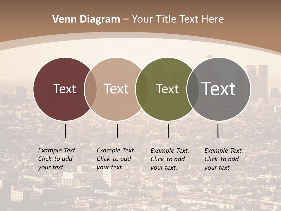 City Los Angeles Downtown PowerPoint Template