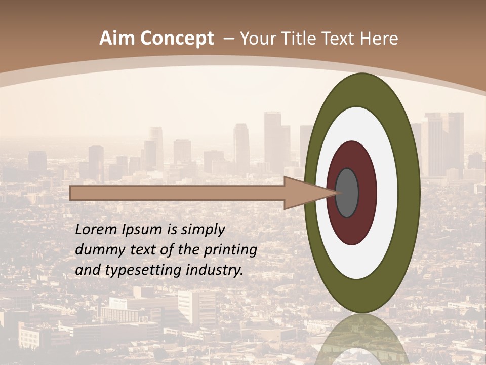 City Los Angeles Downtown PowerPoint Template