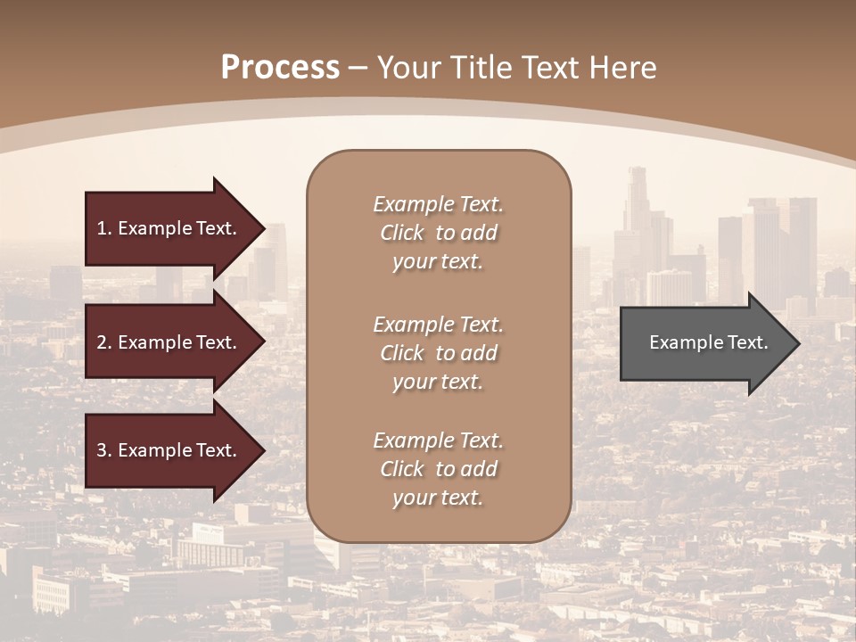 City Los Angeles Downtown PowerPoint Template