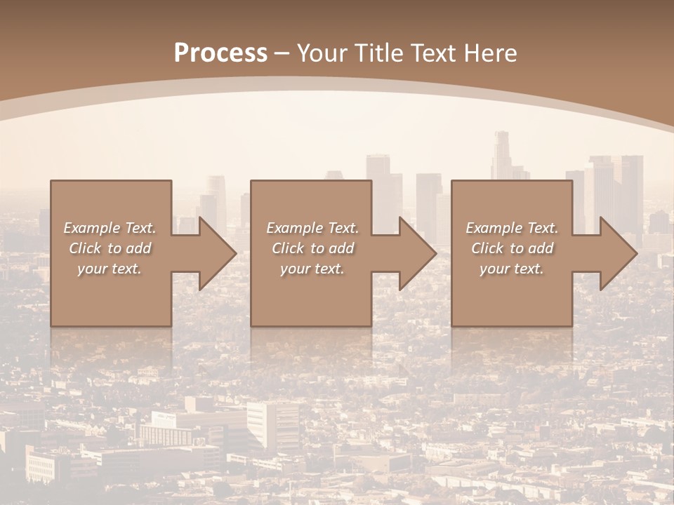 City Los Angeles Downtown PowerPoint Template