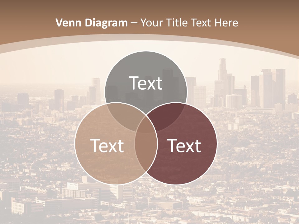City Los Angeles Downtown PowerPoint Template