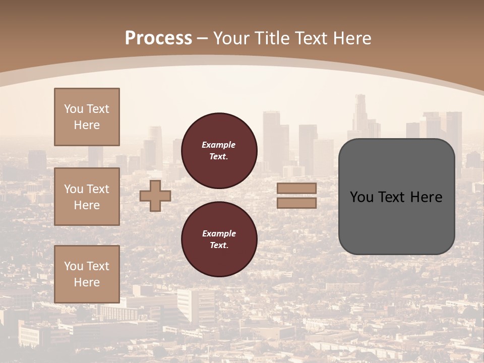 City Los Angeles Downtown PowerPoint Template