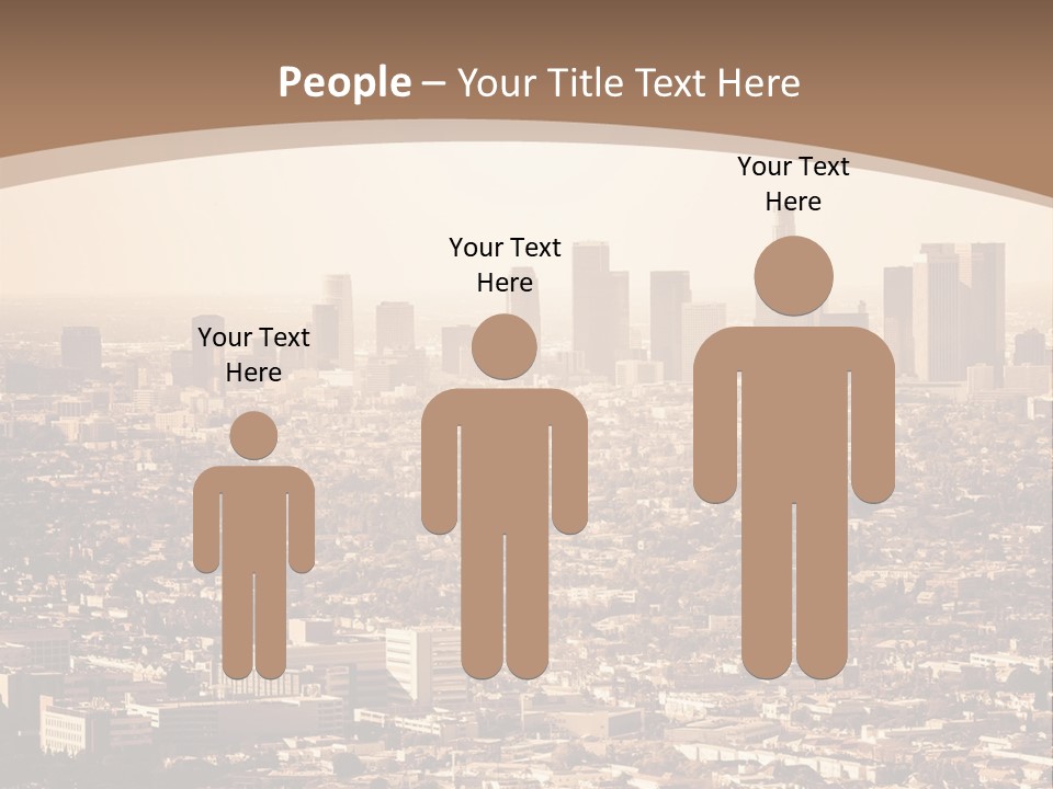 City Los Angeles Downtown PowerPoint Template