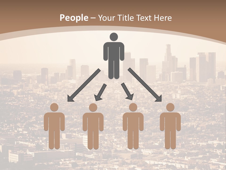 City Los Angeles Downtown PowerPoint Template