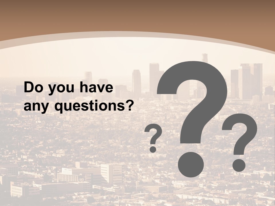 City Los Angeles Downtown PowerPoint Template