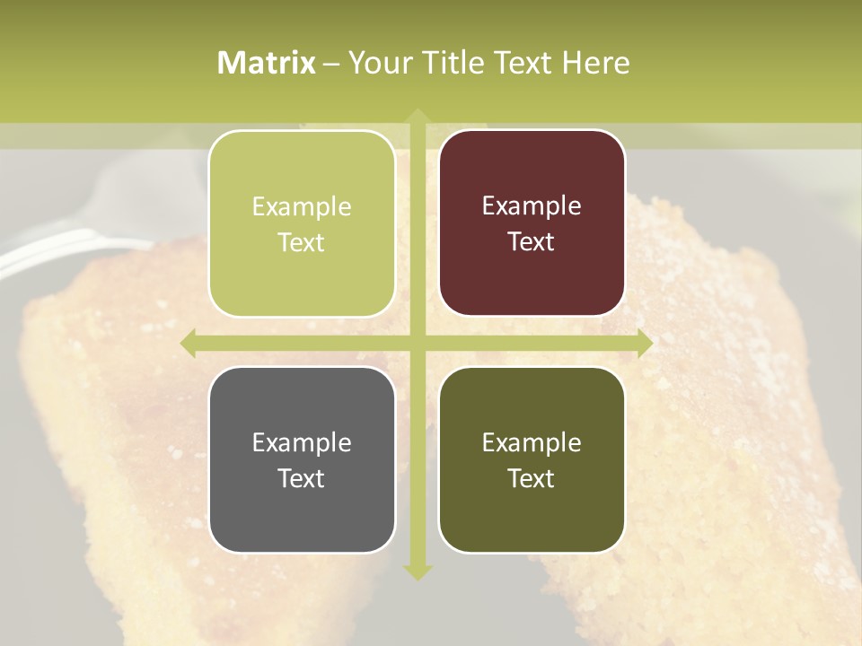A Piece Of Cake On A Plate With A Fork PowerPoint Template