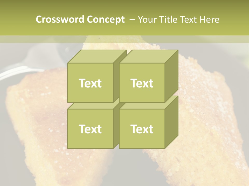 A Piece Of Cake On A Plate With A Fork PowerPoint Template
