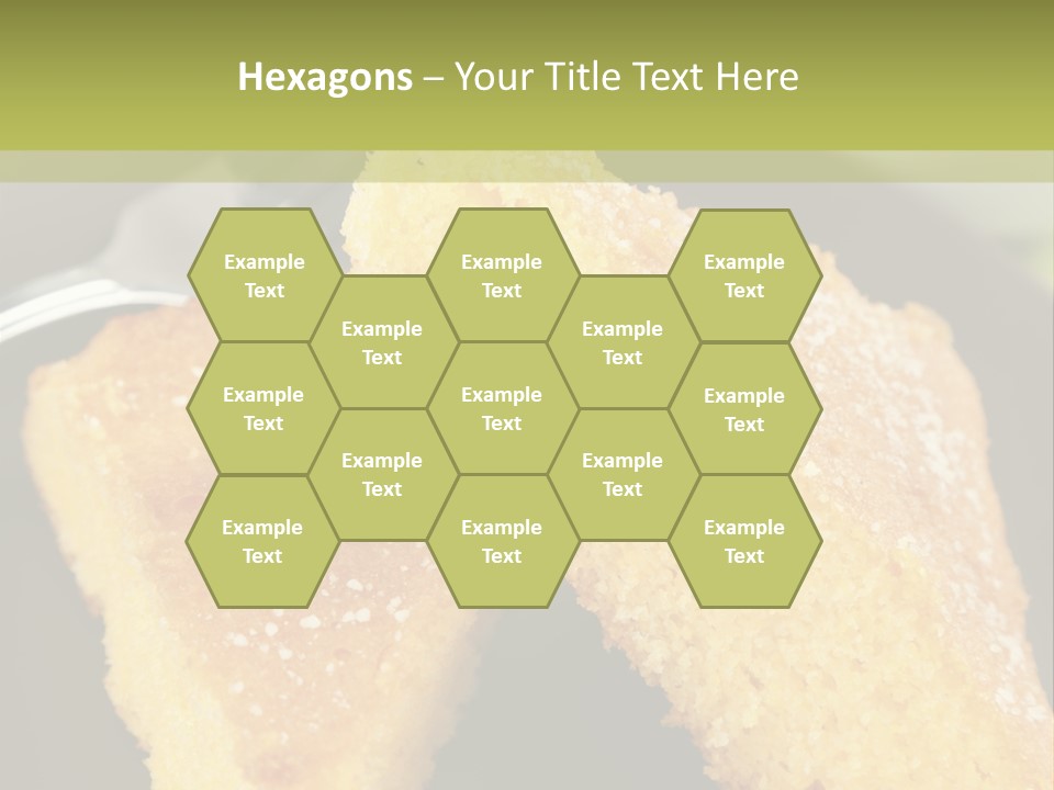 A Piece Of Cake On A Plate With A Fork PowerPoint Template