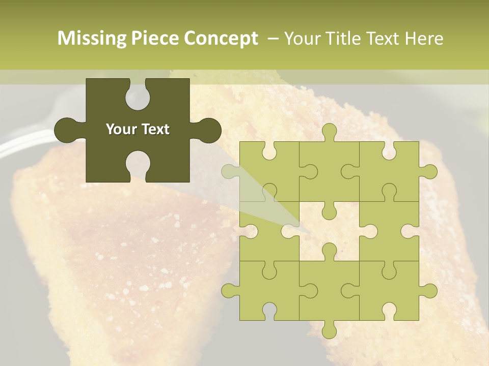 A Piece Of Cake On A Plate With A Fork PowerPoint Template