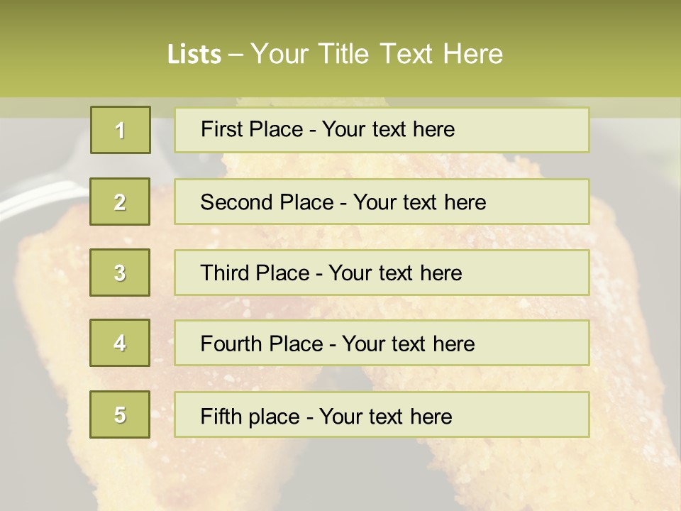 A Piece Of Cake On A Plate With A Fork PowerPoint Template