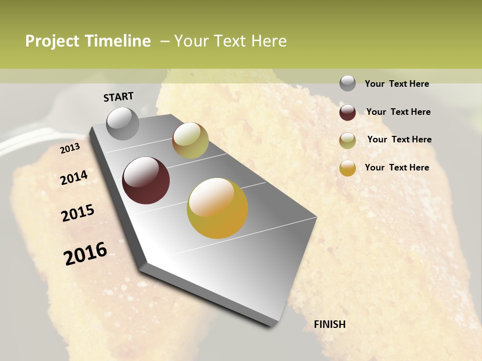 A Piece Of Cake On A Plate With A Fork PowerPoint Template