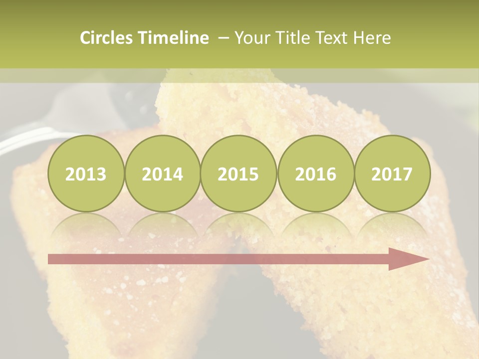 A Piece Of Cake On A Plate With A Fork PowerPoint Template