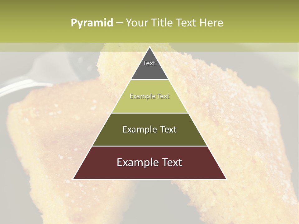 A Piece Of Cake On A Plate With A Fork PowerPoint Template