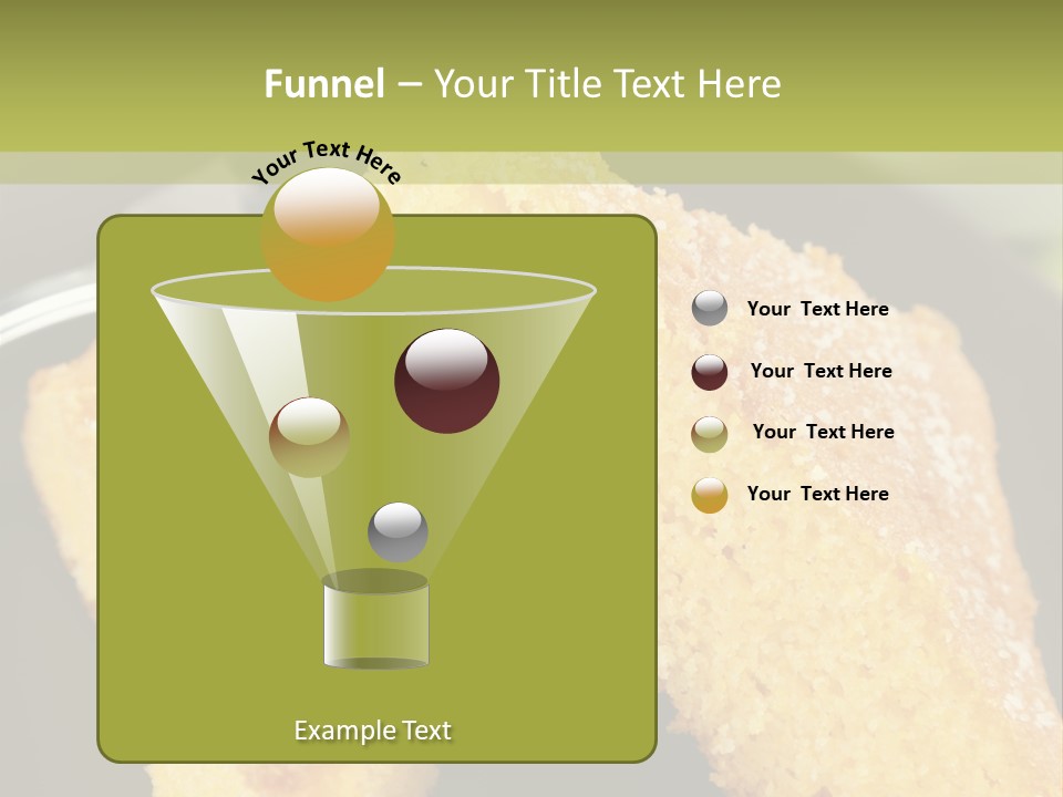 A Piece Of Cake On A Plate With A Fork PowerPoint Template
