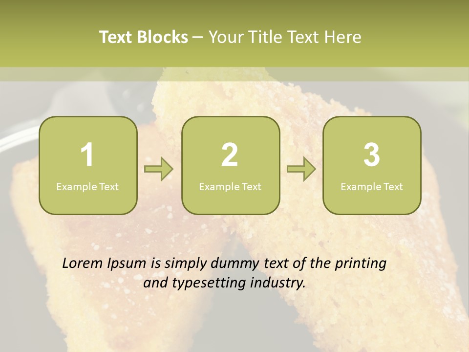 A Piece Of Cake On A Plate With A Fork PowerPoint Template