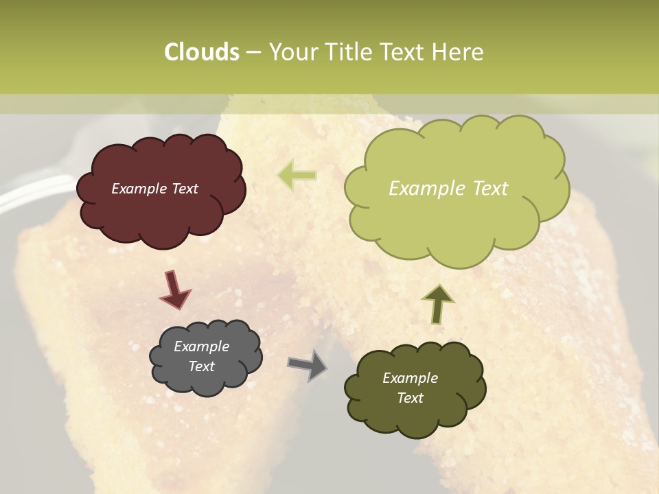 A Piece Of Cake On A Plate With A Fork PowerPoint Template