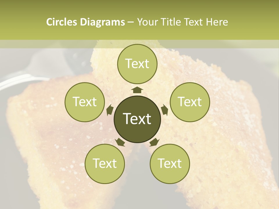 A Piece Of Cake On A Plate With A Fork PowerPoint Template