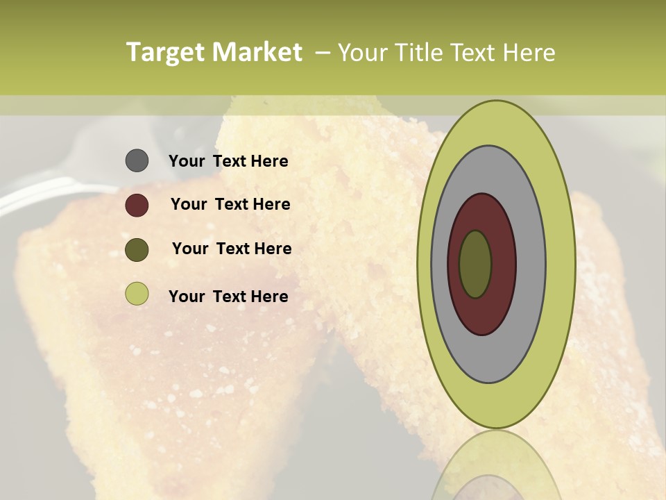 A Piece Of Cake On A Plate With A Fork PowerPoint Template